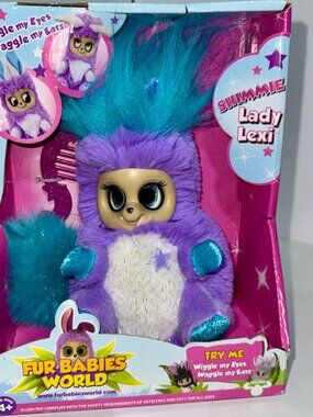Fur Babies World Shimmie Lady Lexi Plush Doll Wiggle Eyes Waggle Ears Toy